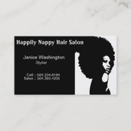 Tarjetas de visita del salón de pelo