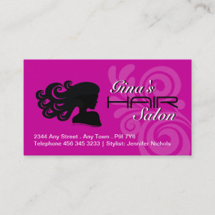 Tarjetas de visita del salón de pelo