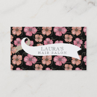Tarjetas de visita del salón de pelo del estampado