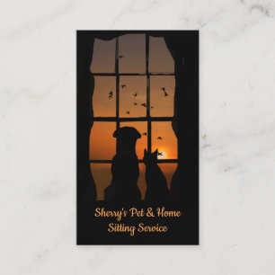 Tarjetas de visita del servicio de sentados en el 