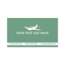 Tarjetas de visita del símbolo del aeroplano del