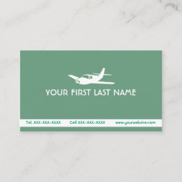 Tarjetas de visita del símbolo del aeroplano del