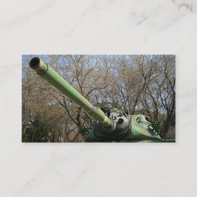 Tarjetas de visita del tanque de ejército (Anverso)