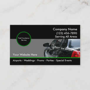 Tarjetas de visita del taxi