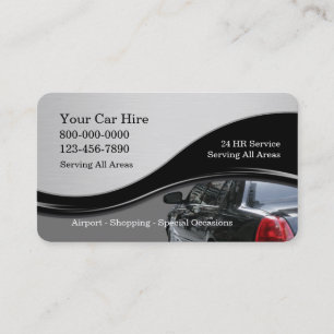 Tarjetas de visita del taxi