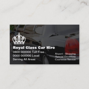 Tarjetas de visita del taxi