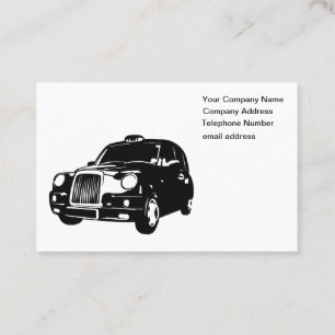 Tarjetas de visita del taxi