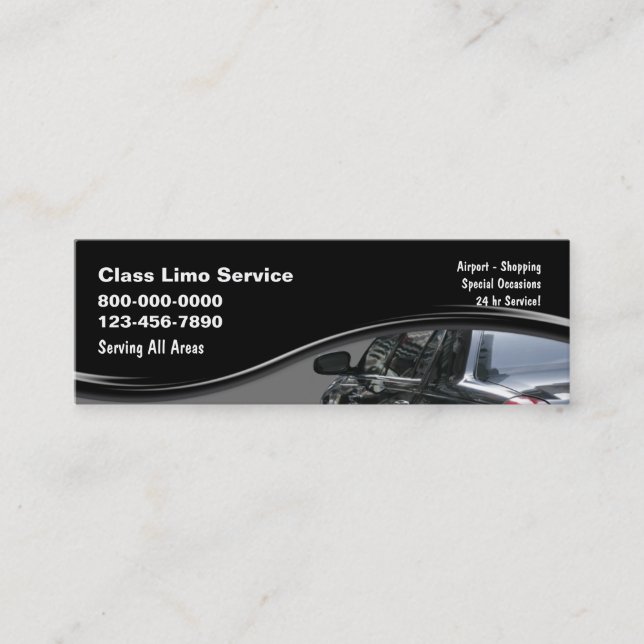 Tarjetas de visita del taxi (Anverso)