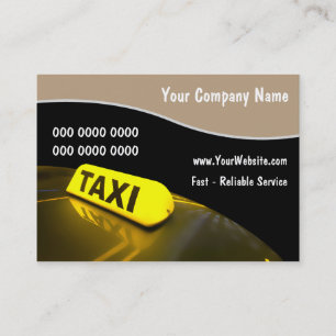 Tarjetas de visita del taxi