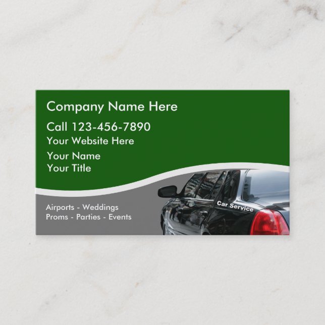 Tarjetas de visita del taxi (Anverso)