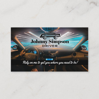Tarjetas de visita del taxi del conductor