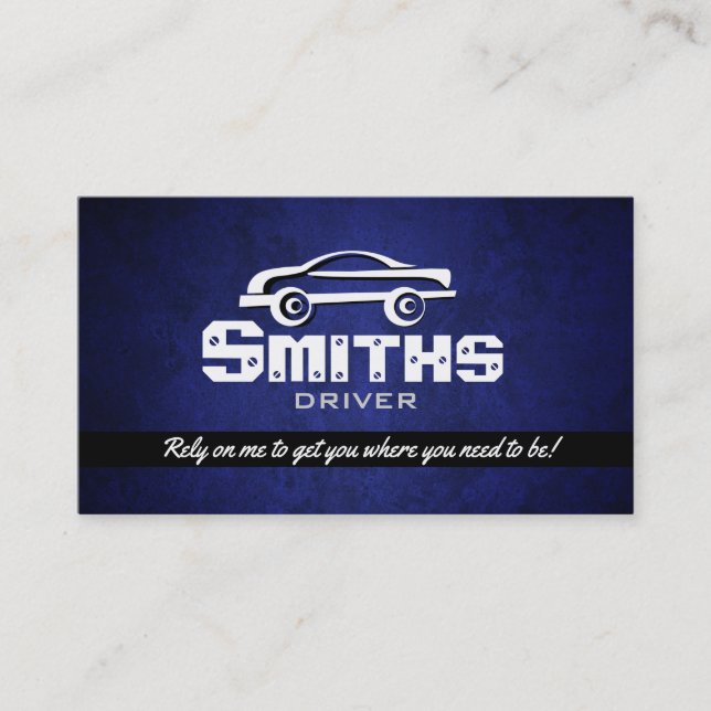 Tarjetas de visita del taxi del conductor (Anverso)