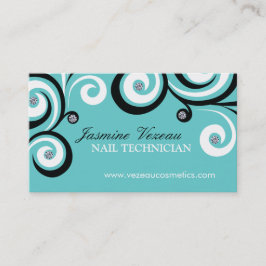 Tarjetas de visita del técnico del clavo