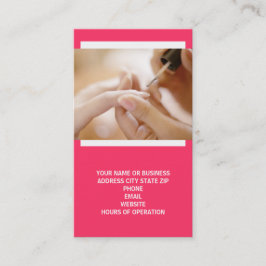 Tarjetas de visita del técnico del clavo