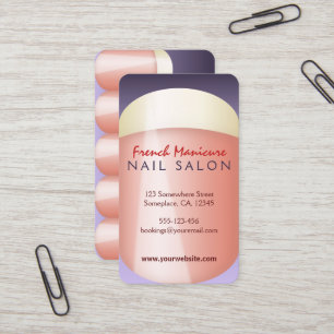 Tarjetas de visita del técnico del clavo de la