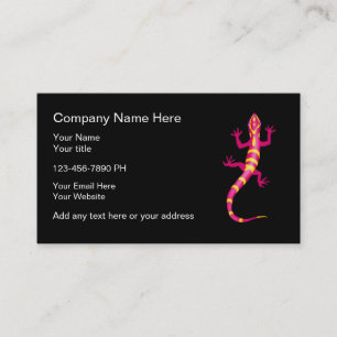 Tarjetas de visita del tema del Gecko