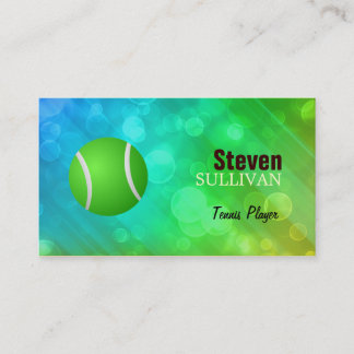 Tarjetas de visita del tenis