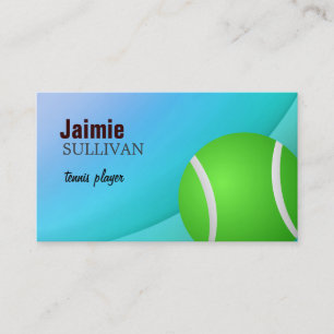 tarjetas de visita del tenis