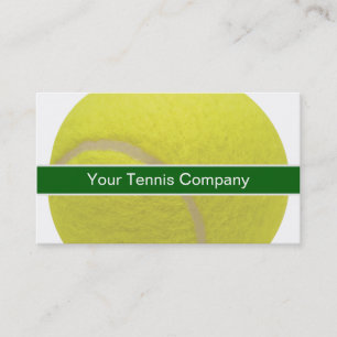 Tarjetas de visita del tenis