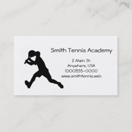 Tarjetas de visita del tenis
