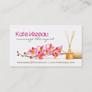 Tarjetas de visita del terapeuta/del estético del