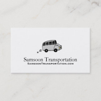 Tarjetas de visita del transporte