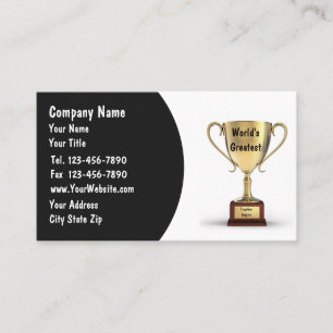 Tarjetas de visita del trofeo