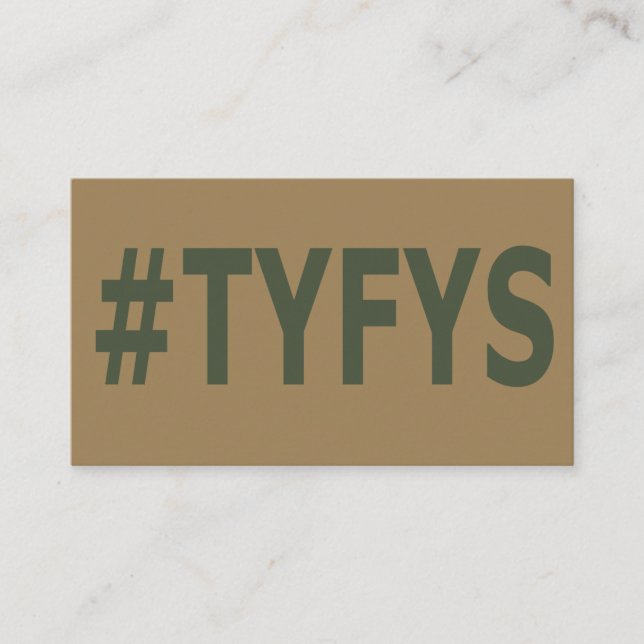 Tarjetas de visita del #TYFYS (Anverso)