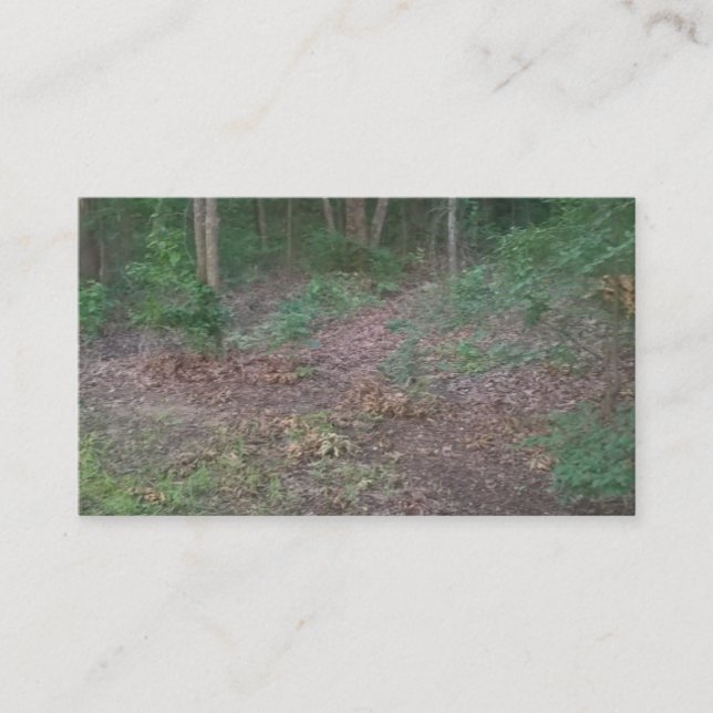 Tarjetas de visita del verde de la naturaleza de (Anverso)