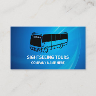 Tarjetas de visita del viaje del autobús
