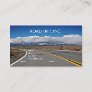 Tarjetas de visita del viaje por carretera inc.