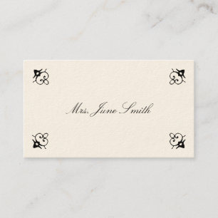 Tarjetas de visita del Victorian