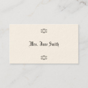 Tarjetas de visita del Victorian