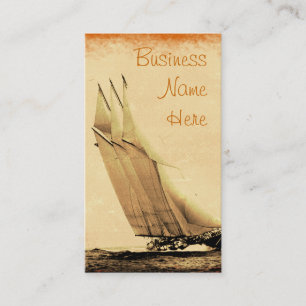 Tarjetas de visita del yate de Carreras del