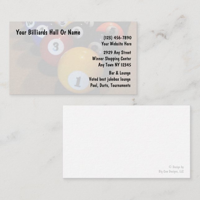 Tarjetas de visita deportiva (Anverso / Reverso)