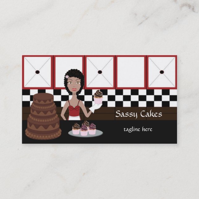 Tarjetas de visita descaradas de la panadería del (Anverso)