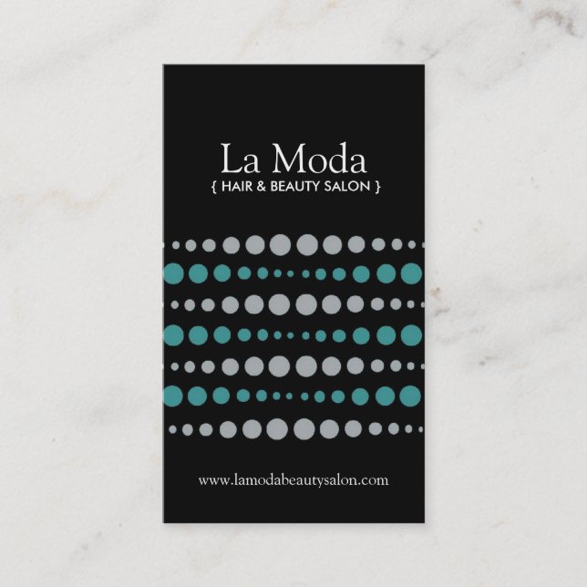 Tarjetas de visita descaradas del salón (Anverso)