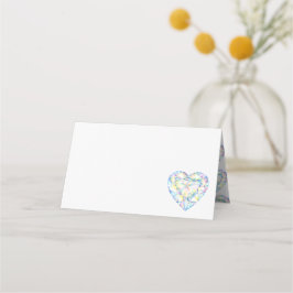 Tarjetas de visita Diamond Heart Watercolor Art