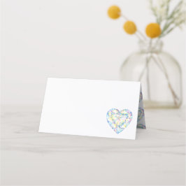 Tarjetas de visita Diamond Heart Watercolor Art