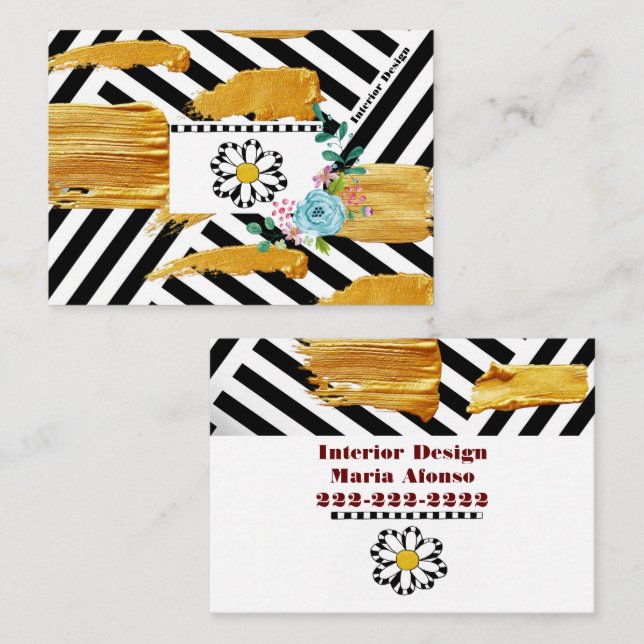 Tarjetas de visita, diseños interiores (Anverso / Reverso)