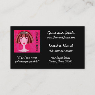Tarjetas de visita DIVA "Gems & Jewels"