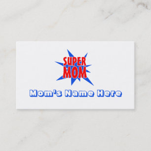 Tarjetas de visita divertidas del día de madre de