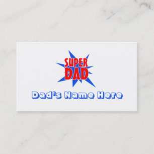 Tarjetas de visita divertidas del día de padre de