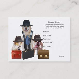 Tarjetas de visita divertidas del perro