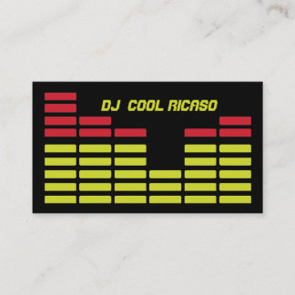Tarjetas de visita DJ/música