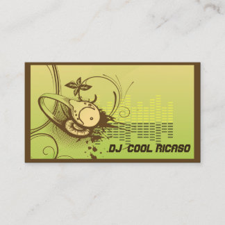Tarjetas de visita DJ/música