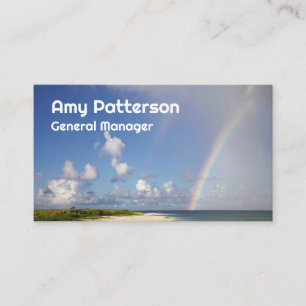 Tarjetas de visita dobles Rainbow Beach