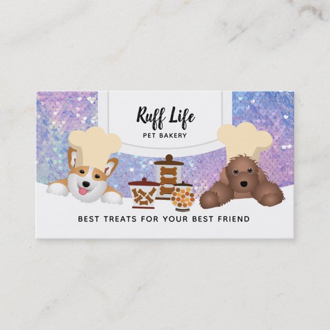 Tarjetas de visita Dog Bakery (Anverso)