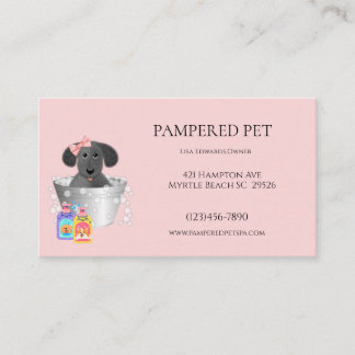 Tarjetas de visita Dog Grooming