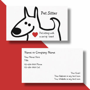 Tarjetas de visita Dog Grooming